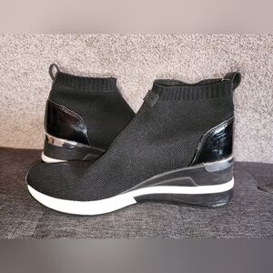 Preowned Michael‎ Kors Women's Skyler Wedge Bootie Sock Sneakers